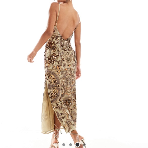 ASOS embellished dress worn once size 8 - Picture 3 of 5